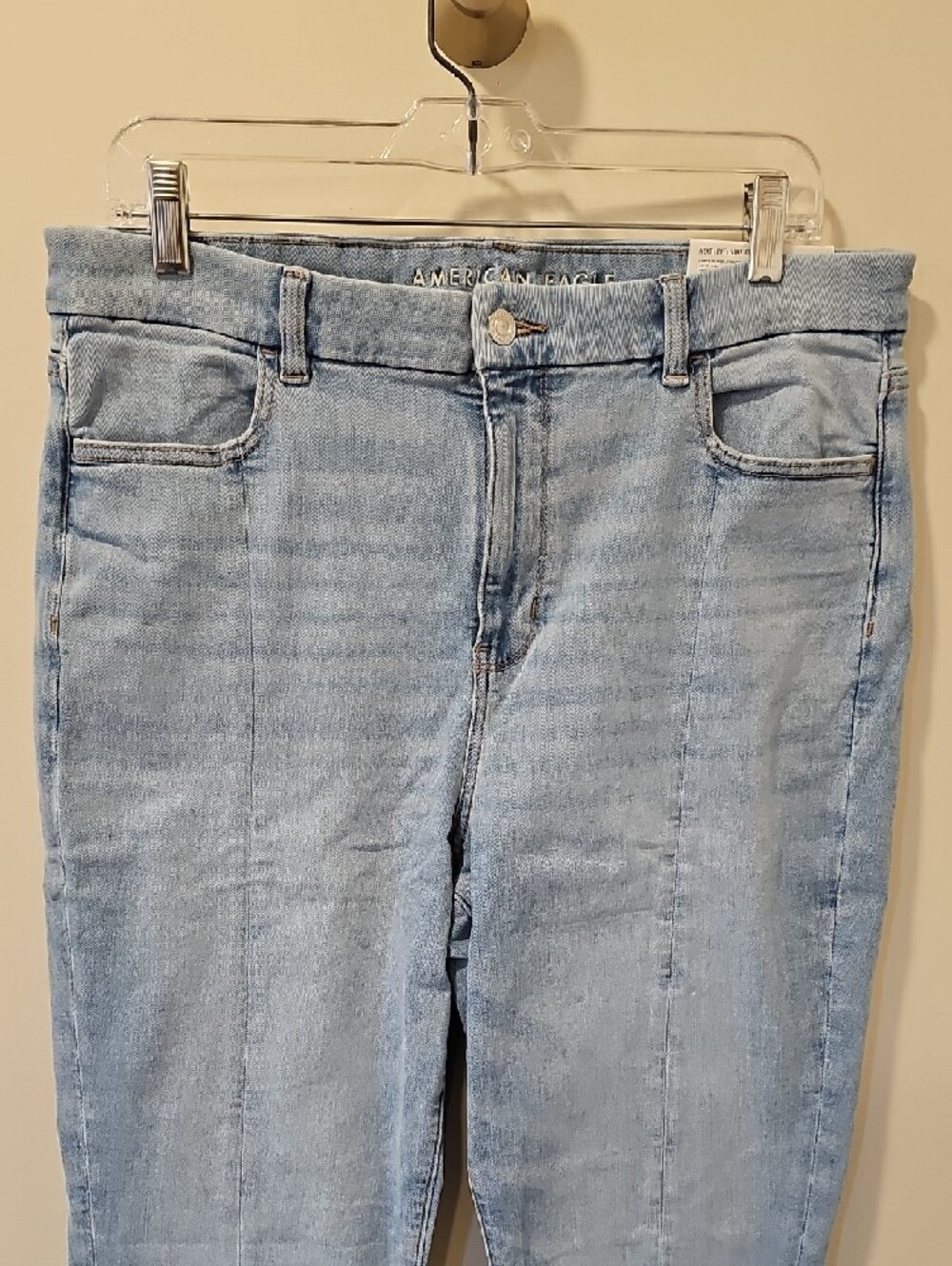 American Eagle Next Level Curvy High Waisted Jeggings; NWT; Size 16 Long - Picture 7 of 14